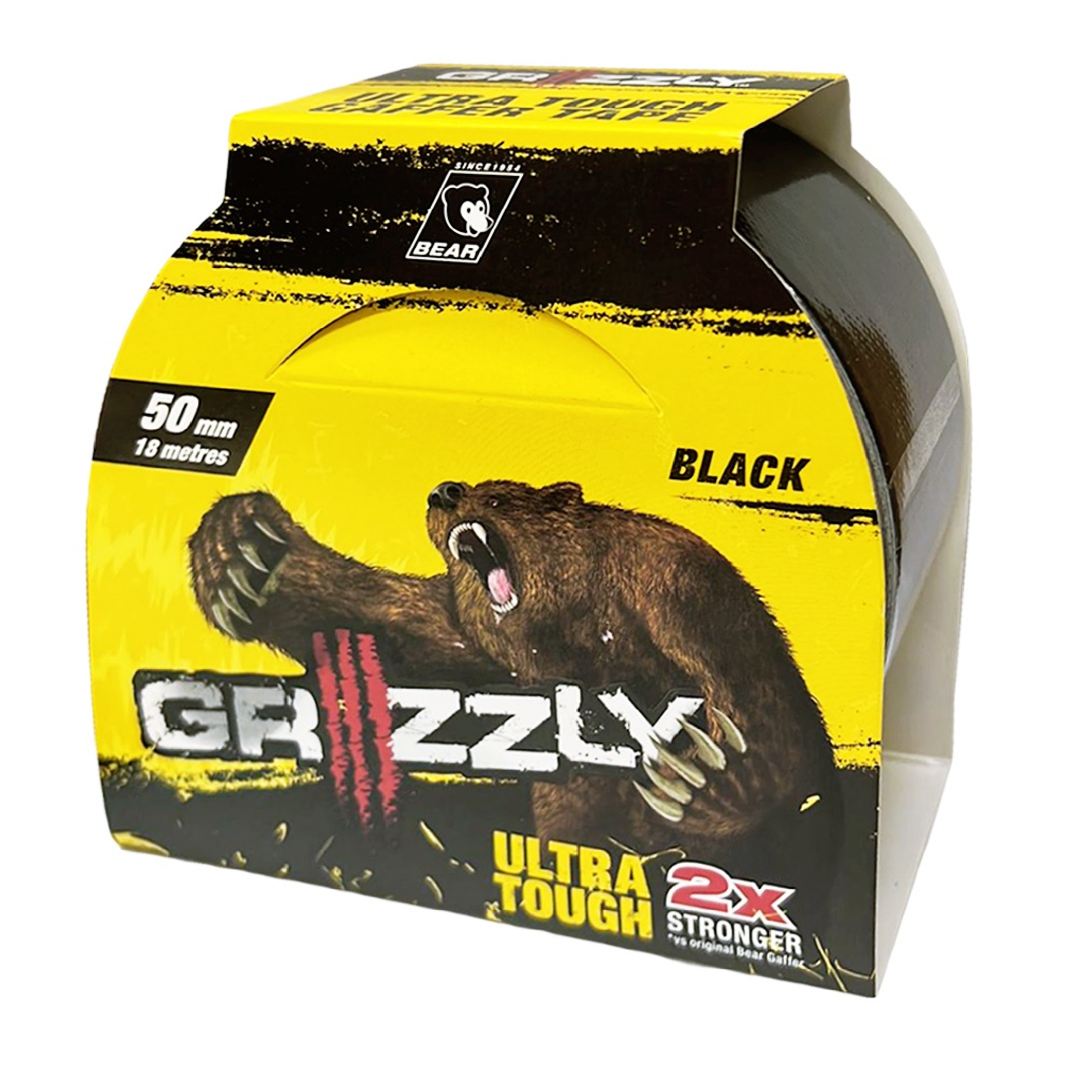 BEAR Grizzly ULTRA TOUGH Gaffer Tape Black 50MM X 18M
